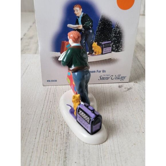 Dept 56 55430 they have a room for us snow village accessory Xmas kitty - Picture 3 of 7